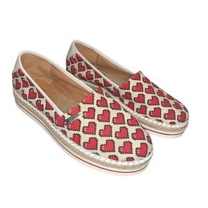 Love Moschino heart espadrille size EU41 US10.5-11